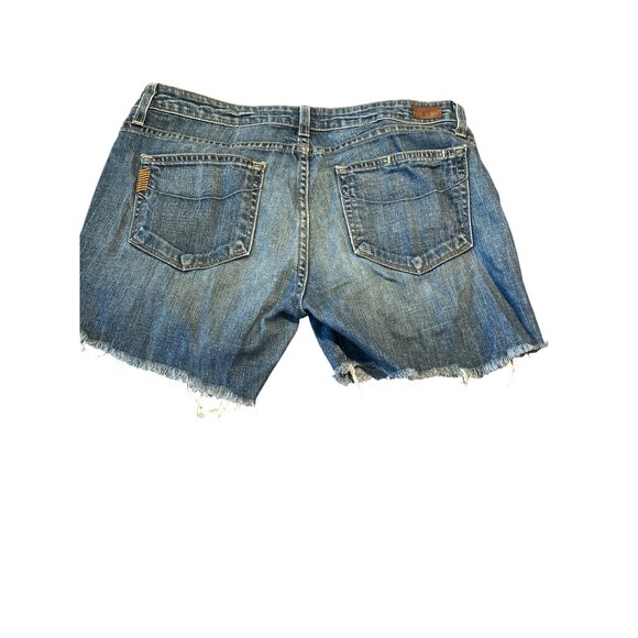 Paige Jimmy Jimmy Skinny Denim Shorts Size 28 Distressed Casual Summer - Picture 7 of 8